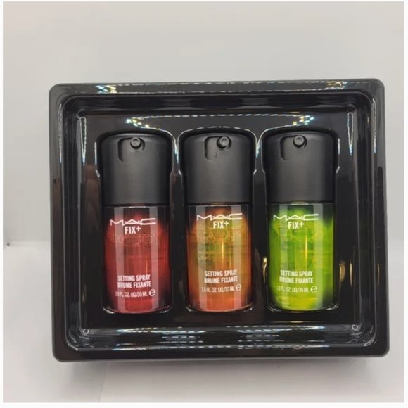 MAC Cosmetics Setting spray Good Vibes Fix+ Kit set of 3 nwt - Picture 2 of 7